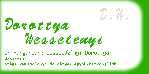 dorottya wesselenyi business card